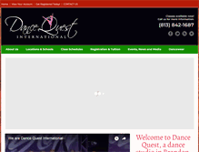 Tablet Screenshot of dancequestonline.com